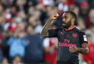 SYDNEY, AUSTRALIA - JULY 13:  Alexandre Lacazette of Arsenal celebrates scoring a goal during the match between Sydney FC and Arsenal FC at ANZ Stadium on July 13, 2017 in Sydney, Australia.  (Photo by Mark Metcalfe/Getty Images)